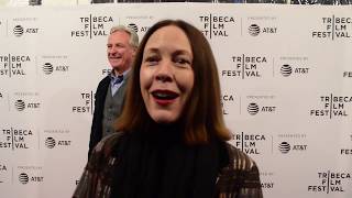 Veanne Cox at the 2018 Tribeca Film Festival for 'Radium Girls' video
