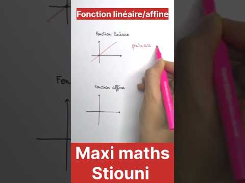 maths tricks fonction linéaire et fonction affine