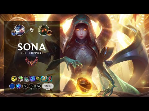 Sona Support vs Nautilus - EUW Grandmaster Patch 12.8