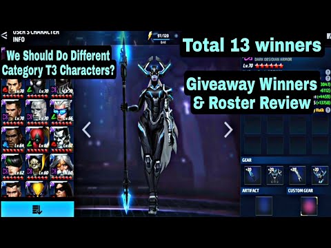 Giveaway Winners & Roster Review | We Should Do Different Category T3? - Marvel Future Fight