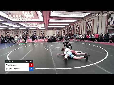 182 Lbs Rr Rnd 3 - Adam Waters, Lion's Den Wrestling Club Vs Alex Hackwelder, Bad Karma Wrestling