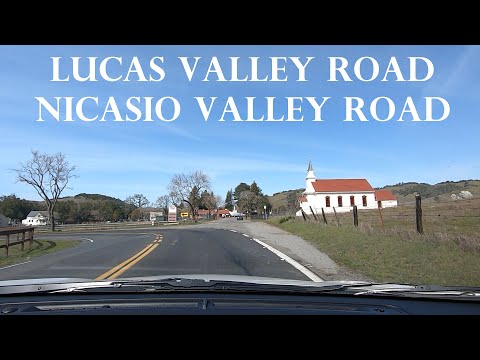 Marin County Backroads - Lucas Valley Road and Nicasio Valley Road.