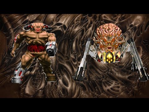 Doom Monsters Battle #1 - Cyberdemon vs Spider Mastermind 4 Rounds