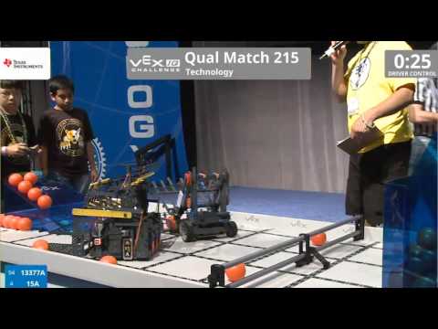 VEX Worlds 2016 - VEXIQ Elementary School - Technology - Qual 215 (13377A 15A) 163