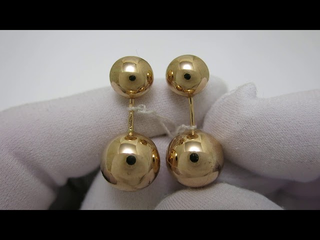 Золоті сережки "Діор" сзх78 Відео огляд