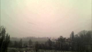 preview picture of video 'Neve 25 Marzo 2013, Time Lapse webcam panoramica Conetta -VE-'