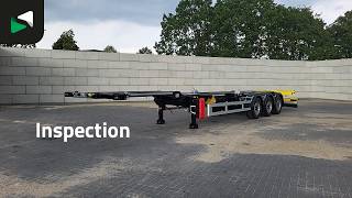 جديدة العربات نصف المقطورة شاحنة نقل الحاويات Orthaus Euro Slider 425 3 axles Mutli'45 Lift Axle Extendable SAF | صورة 4 - Autoline