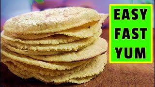 ORGANIC HOMEMADE CORN TORTILLAS FROM SCRATCH (Only 2-Ingredients) VEGAN CORN TORTILLA RECIPE