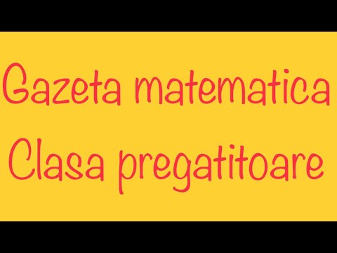 Gazeta matematica noiembrie 2021 - clasa pregatitoare part 2