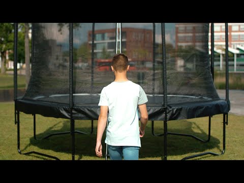 Studsmatta Salta Premium Black Edition Ø251 cm Inkl Säkerhetsnät