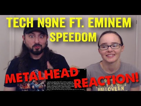 Speedom - Tech N9ne ft. Eminem (REACTION! by metalheads)