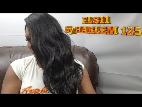 FLS11! Wavy Hair Don't care! Harlem 125 Swiss 4×4 Full Lace Wig with Silk Base