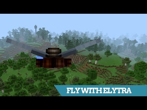 kayelan - Minecraft PE | How To Fly With The ELYTRA WINGS (0.17.0 / 1.0 End Update) | Tutorial