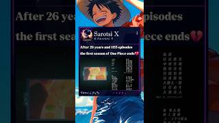 The first season of One Piece ends💔 #luffy #zoro #vegapunk #kuma #gorosei #imu #onepiece