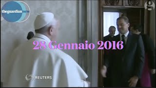 Gennaio 2016 visita privata di Di Caprio al papa