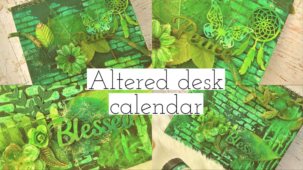 Altered Desk Calendar | DIY Home Decor | Mixed media project