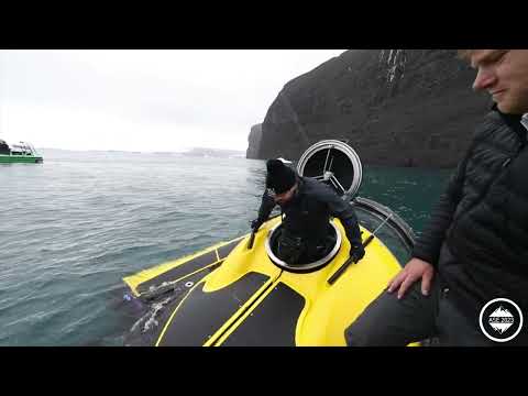 Submarine Dive in Antarctica