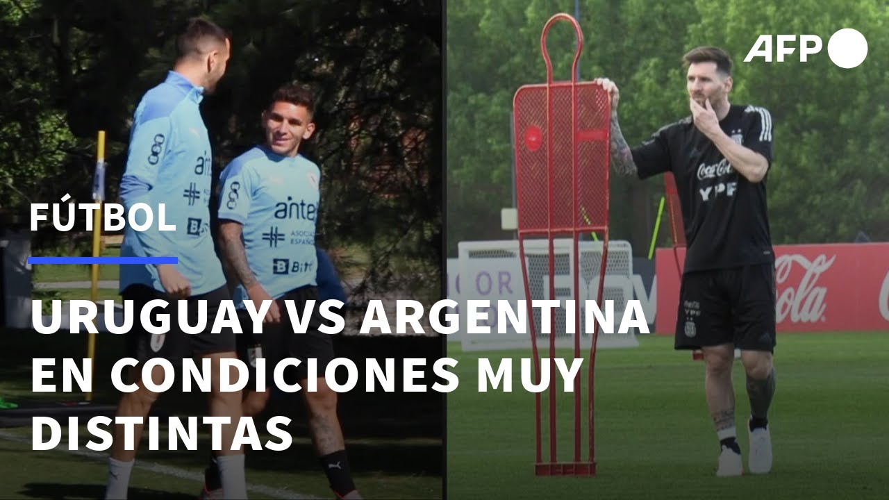 Un Uruguay golpeado y una Argentina de fiesta se enfrentan por la clasificación al mundial | AFP