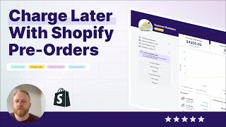 Charge later with Shopify pre orders