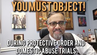 Representing yourself at a Domestic Assault Battery or Protective Order | Restraining Order trial