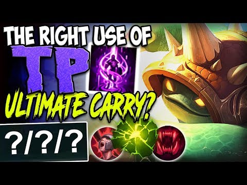 THE RIGHT USE OF TELEPORT TOP | ULTIMATE CARRY? | Rammus vs Urgot TOP Season 8 Ranked Gameplay