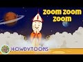 Zoom Zoom Zoom, We’re Going to the Moon | Nursery Rhymes For Children & The Train Song by Howdytoons