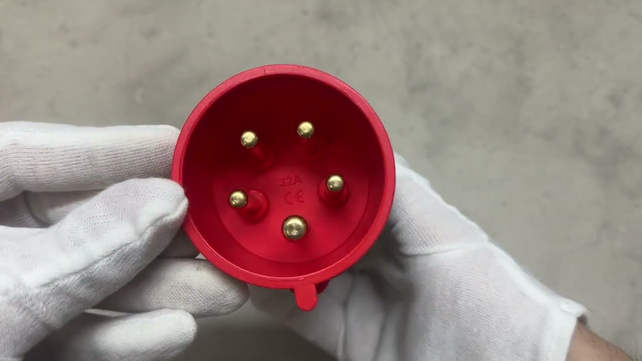 Вилка переносная 380V 5х32A полиамид IP44 Bemis BC1-3505-2011 3Р + Е + N 