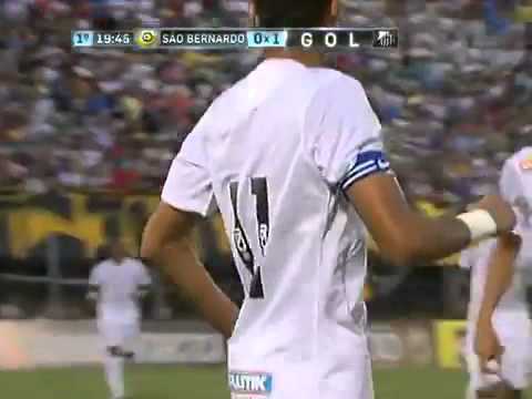 Golaço de Neymar   São Bernardo 1 x 1 Santos   Camp Paulista 2013Neymarmp4