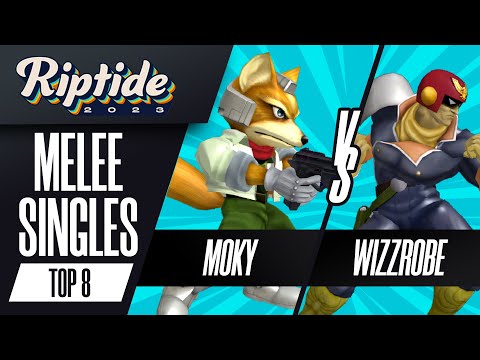 moky (Fox) vs Wizzrobe (Captain Falcon) - Melee Singles Top 8 - Riptide 2023