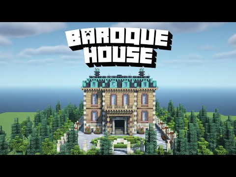 How To Build A Classical Baroque House In Minecraft 1.17.1! Minecraft Building Tutorial