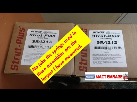 KYB Strut plus assembly unboxing and review SR4213 and SR4212