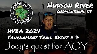 HVBA Hudson River Tournament #7 2024 // Taking on a Mean River🎣🥇