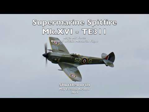 Supermarine Spitfire Mk XVI, TE311 - Shuttleworth May Evening Airshow 2019