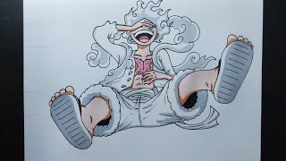 Download lagu How to draw Luffy Gear 5 full body mp3
