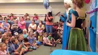 preview picture of video 'Anna & Elsa at the North Logan Library'