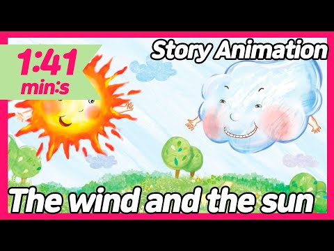 The wind and the sun | Story Animation | Storytelling for kids | Learn English for Kids