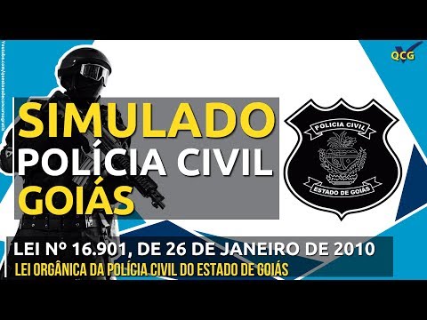 Simulado PC GO Lei nº 16.901, De 26 De Janeiro De 2010 - Lei Orgânica da Polícia Civil de Goiás