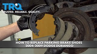 How to Replace Parking Brake Shoes 2004-2009 Dodge Durango