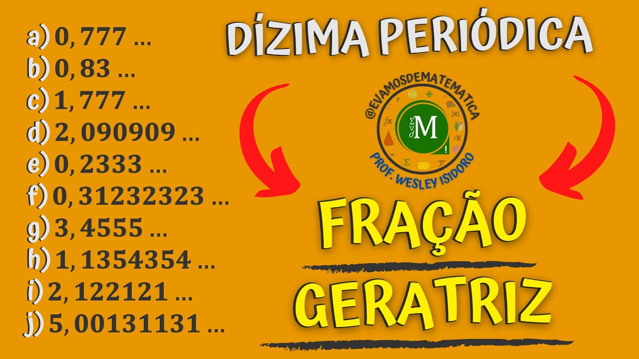 FRAÇÃO GERATRIZ NA PRÁTICA: CONVERSÃO DE DÍZIMAS PERIÓDICAS | Lista de Exercícios Resolvidos