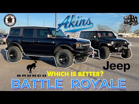 Lifted BRONCO vs WRANGLER! The SHOWDOWN is HERE! Which is Better?? Ford vs Jeep