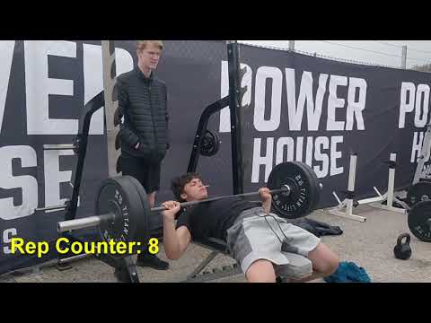 80 KG bench press 176 lbs 18 reps 15 years old