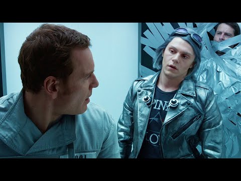 Quicksilver Rescues Magneto From The Prison Scene - X-Men: Days of Future Past (2014) Movie Clip HD