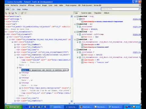 comment modifier une page xml