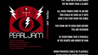 Pearl jam - Infallible - Lyrics
