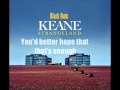Keane - Black Rain (Lyrics)