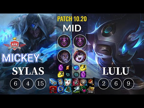 APK Mickey Sylas vs Lulu Mid - KR Patch 10.20