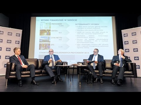 Fragment konferencji z prezentacji wyników Grupy Azoty za 2014 - zdjęcie