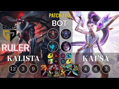 GEN Ruler Kalista vs Kai'Sa Bot - KR Patch 11.2