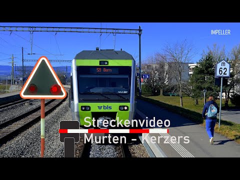 Cab ride / Führerstandsmitfahrt S5 Murten - Kerzers