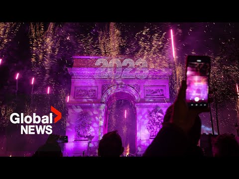 New Year's 2023: Paris, France gets the party started...